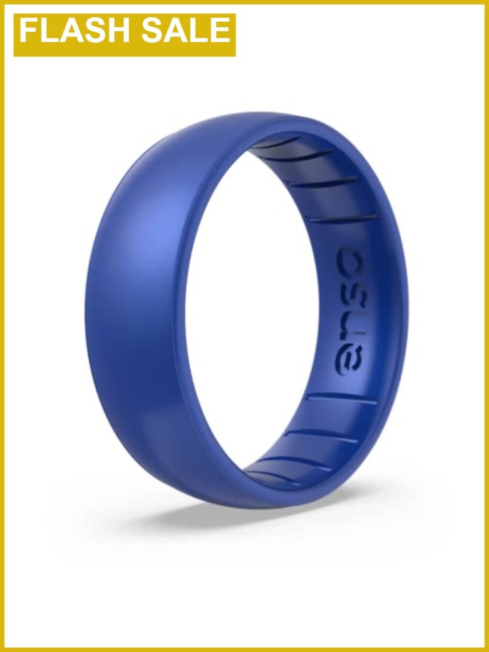 Silicone Wedding Band Birthstone Ring Unisex Engagement 6.6mm Wide